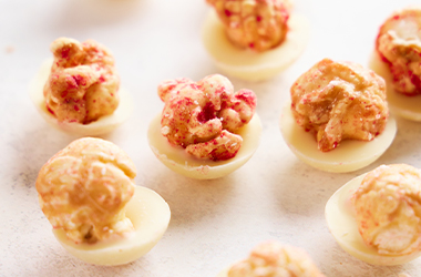 Chocolate popcorn bites