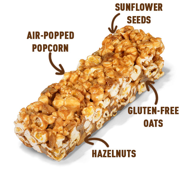 Apple & Hazelnut Popcorn Bar - Case of 12