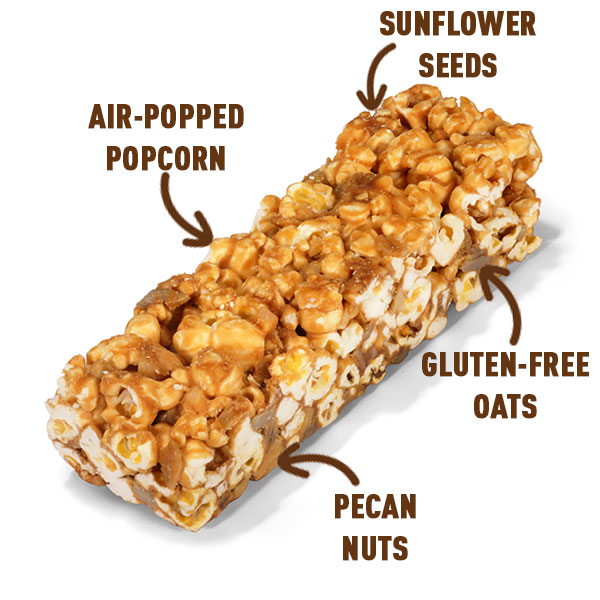 Orange, Pecan & Cinnamon Popcorn Bar - Case of 12