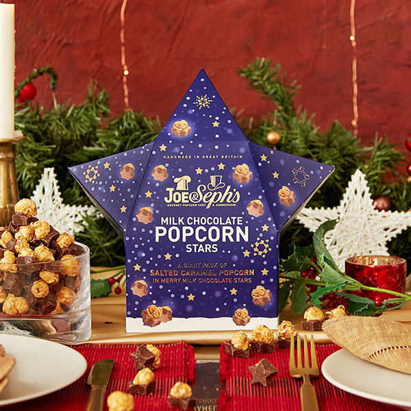 Milk Chocolate Popcorn Star Gift Box 105g