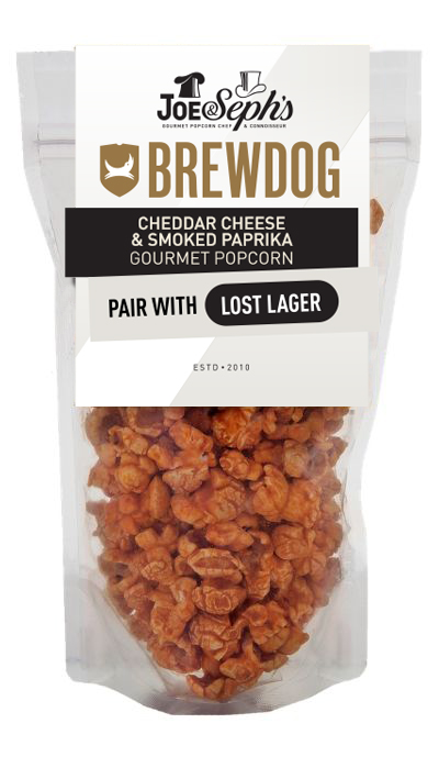 BrewDog Cheddar Cheese & Smoked Paprika Popcorn Gourmet Popcorn